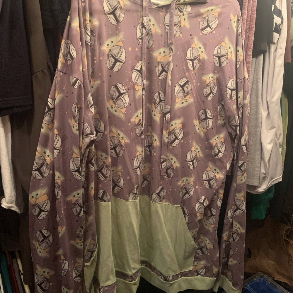 Purple and Green Star Wars Hoodie